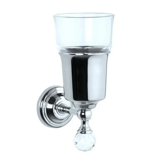 TW Crystal 109 Подвесной cтакан, стеклянный, с кристалом, цвет: хром TWCR109cr-sw