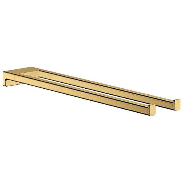 Hansgrohe AddStoris Полотенцедержатель подвесной двойной 44,5 см, латунь цвет: золото 41770990