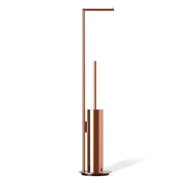 Decor Walther Mikado SBK Напольная стойка с ершиком и бумагодержателем, цвет розовое золото 0522316