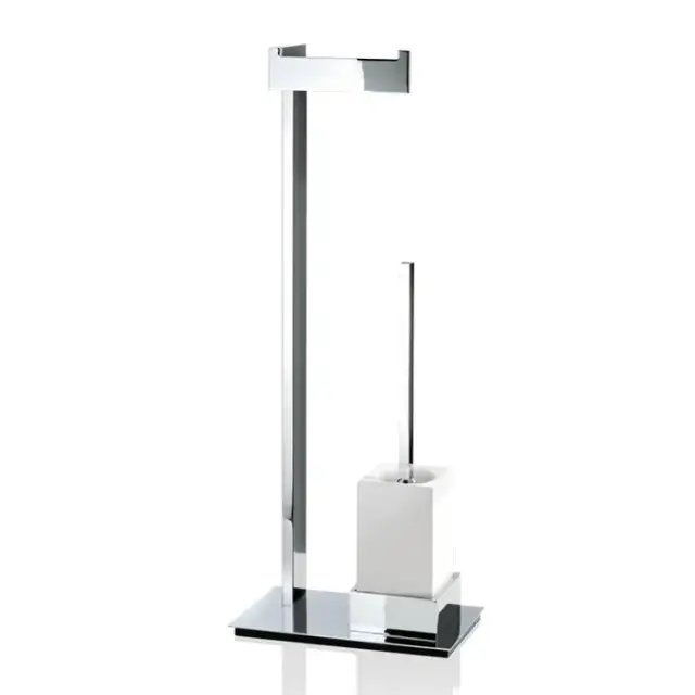 Decor Walther Brick SBK Напольная стойка с ершиком и бумагодержателем, цвет хром 0591300