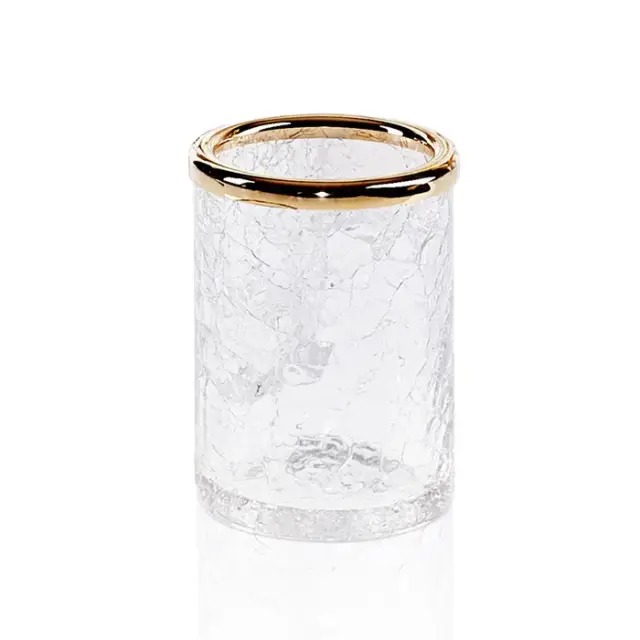 Decor Walther Crack BER Стакан настольный, французское стекло Craquele, цвет золото 0933120