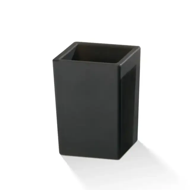 Decor Walther Corner DW 936 Стакан для зубных щеток, стекло матовое, цвет: черный 0842660