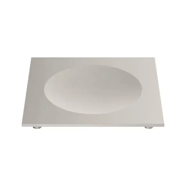 Decor Walther Cube DW 351 Мыльница с латунной чашей, настольная, цвет: никель сатин. 0837234