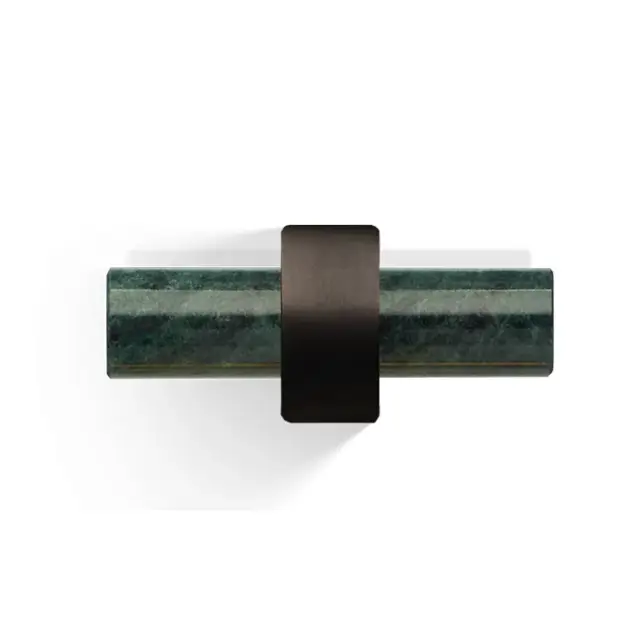 Decor Walther Century HAK2 Крючок двойной, мрамор, цвет: marmo verde темная бронза 0586317
