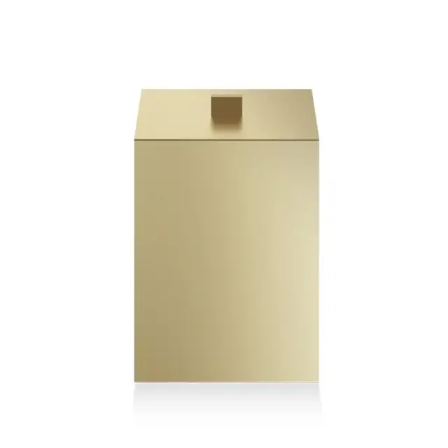 Decor Walther Universal DW 75 Корзина для бумаги 17x17xh26 см с крышкой, цвет золото матовое 0614182