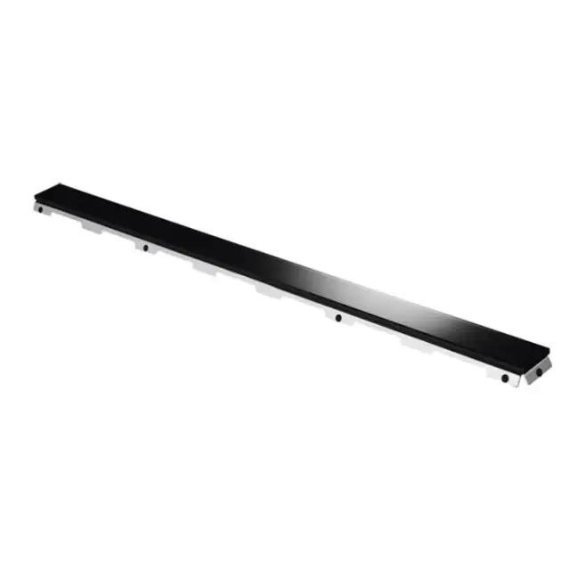 Tece Drainline Стеклянная панель для душевого канала прямая 120 см, цвет: черный глянцевый 601292