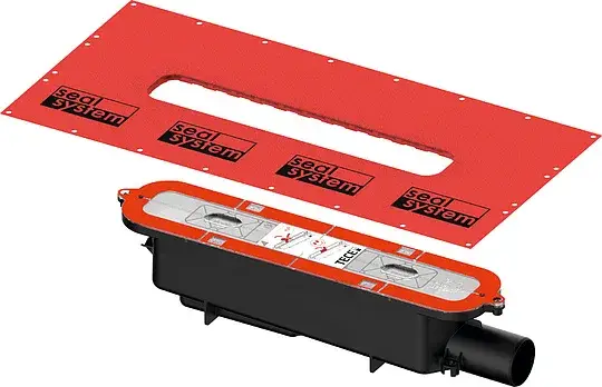 Tece Drainprofile Сифон для линейного трапа из пластика, стандартный, боковой слив 673002