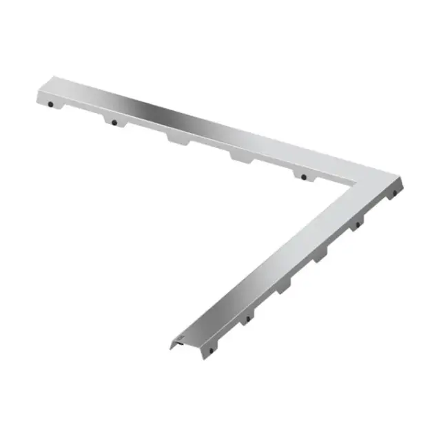 Tece Drainline Декоративная панель для душевого канала, угловая 90х90 см, цвет: нерж. сталь глянц. 610982