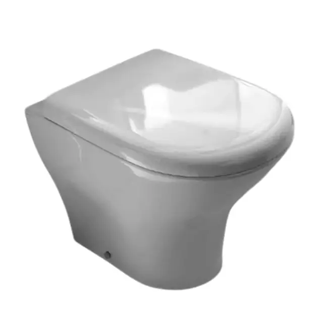 Kerasan Aquatech Унитаз приставной 55,5x35,5 см безободковый, без сидения, цвет: Bianco lucido 371801