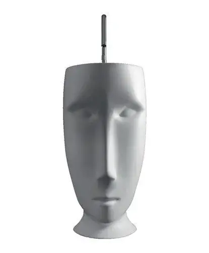 Kerasan Artwork Раковина свободностоящая MOLOCO, с отверстием для слива в стену, цвет: Bianco 474001