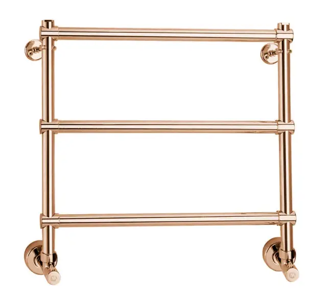 Margaroli Sole 440 Полотенцесушитель водяной для ГВС 53,5х52h (int 47) нижнее, цвет bronze/old brass 4404703OBN