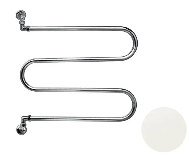 Margaroli Vento 400 Полотенцесушитель водяной для ГВС 60х65h (int 59) вертикальное, цвет: white 400WH