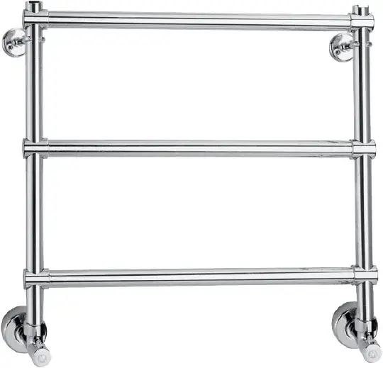 Margaroli Sole 440 Полотенцесушитель водяной для ГВС 43,5х52h (int 37) нижнее, цвет: chrome 4403704CRN