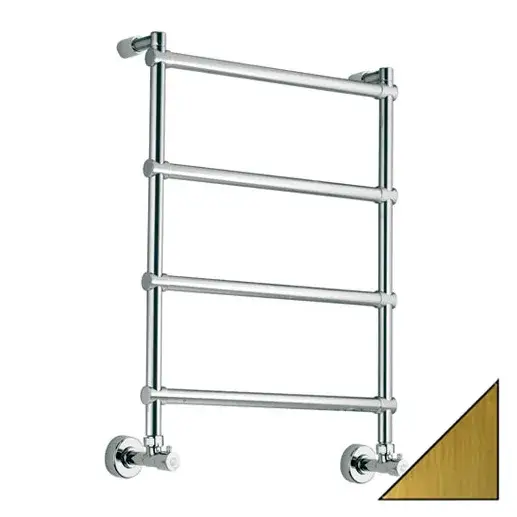 Margaroli Sole 442 Полотенцесушитель водяной для ГВС 43,5х71h (int 37) нижнее, цвет: old brass 4423704OBN