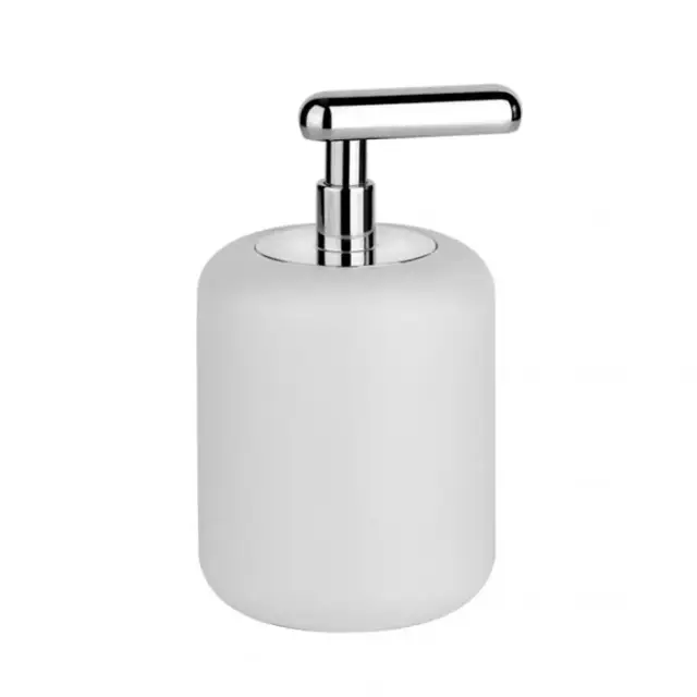 Gessi Goccia Дозатор для жидкого мыла настольный, с белой колбой, цвет: chrome 38037#031