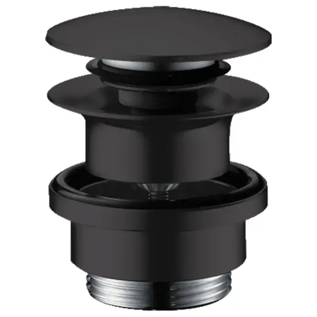 Hansgrohe Донный клапан для раковины Push-Open универсальный, цвет: матовый черный 50100670