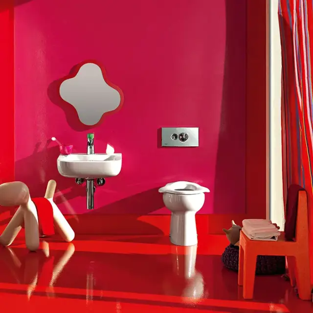 Laufen Florakids Унитаз напольный 38,5х29,5хh35 см, цвет белый 8.2203.6.000.027.1