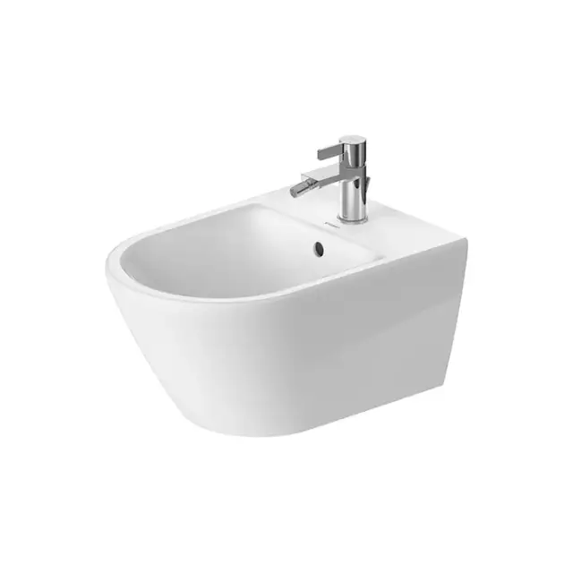 Duravit D-Neo Биде подвесное 37x54 cм с 1 отв. под смеситель и покрытием Wondergliss, цвет: белый 22941500001