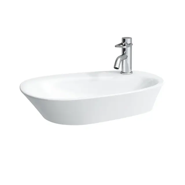 Laufen Palomba Раковина-чаша 60х40хh13 cм, с 1 отв. под смеситель, цвет белый 8.1680.3.000.104.1