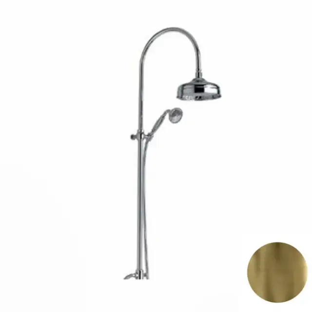 Nicolazzi Doccia Душевая стойка с верхним душем, диаметр 20 cм, цвет: бронза 5719WSBZ20