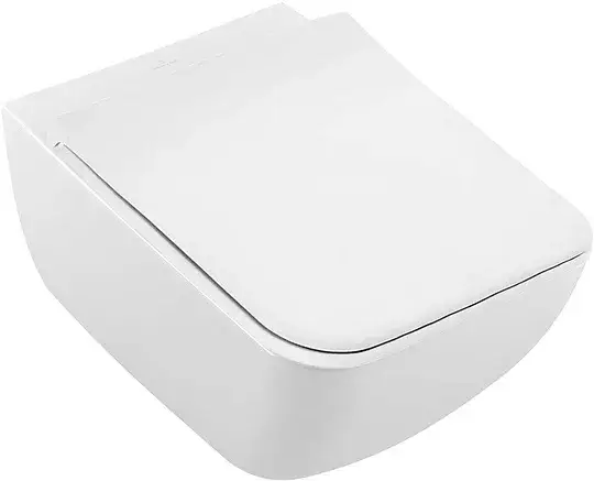 Villeroy & Boch Venticello Унитаз подвесной 37,5х56хh33 см., сидение в компл. цвет: альпийский белый 4611RL01