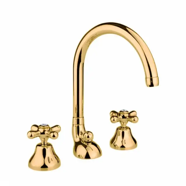 Nicolazzi Nuova Brenta Смеситель для раковины на 3 отв., цвет Gold Brass 2507GB