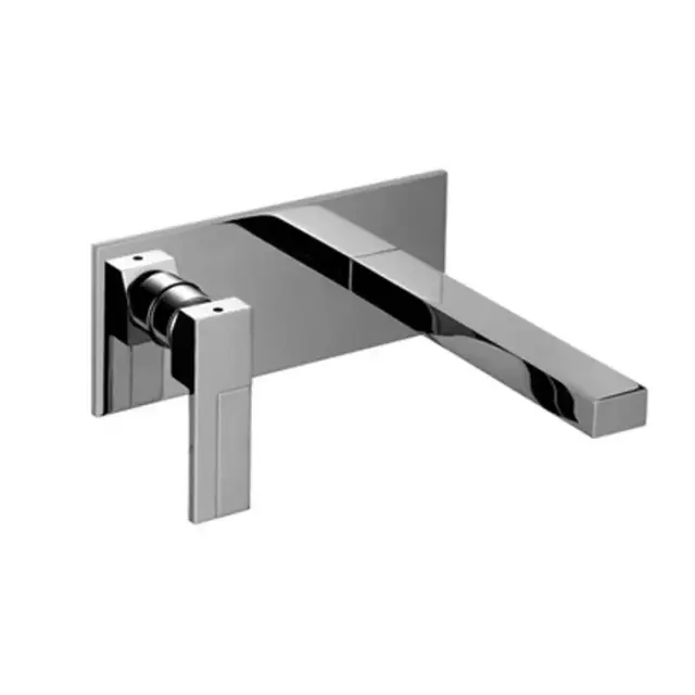 Fantini AR/38 Смеситель для раковины, встраиваемый, на 2 отв, излив 20 cм, цвет хром 38 02 E213SB