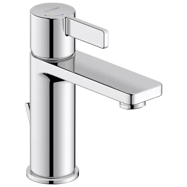 Duravit D-Neo Смеситель для раковины на 1 отв., h16,5 cм, EcoStart, цвет: хром DE1021001010