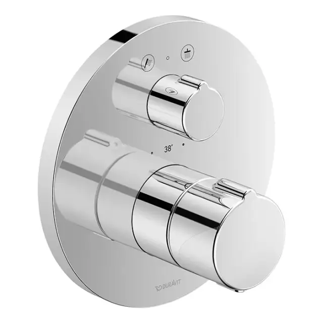 Duravit C.1 Смеситель термостатический для душа скрытого монтажа, цвет хром C14200014010