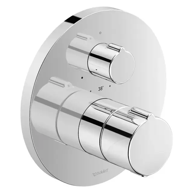 Duravit C.1 Смеситель термостатический для душа скрытого монтажа, цвет хром C14200016010