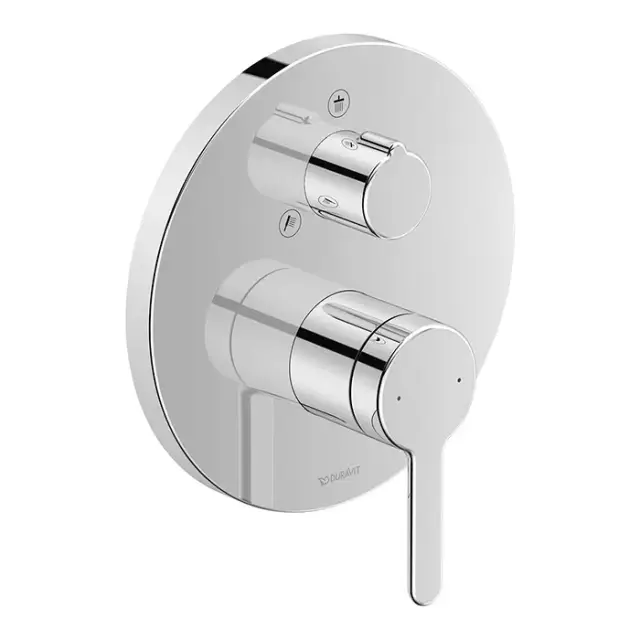 Duravit C.1 Смеситель для душа скрытого монтажа с переключателем потоков, цвет хром C14210012010