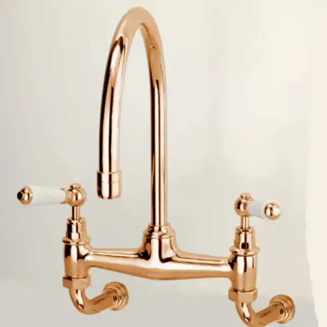 Devon&Devon Heritage Смеситель для кухни настенный, цвет светлое золото MARF615