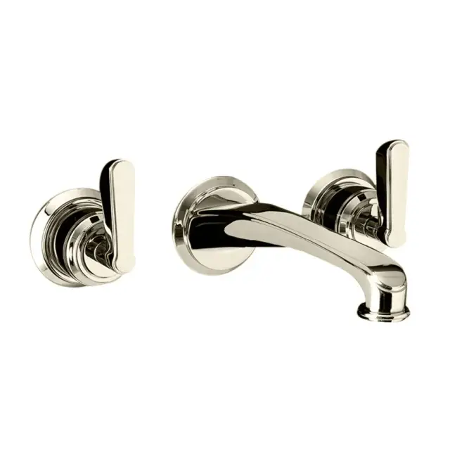 Devon&Devon Manhattan Смеситель для раковины настенный, на 3 отв., цвет: никель блестящий MNH433NK