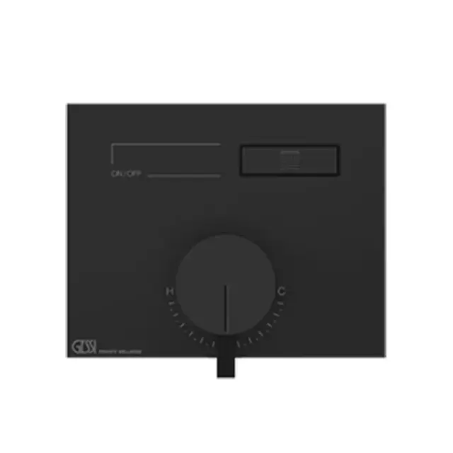 Gessi Hi-Fi Смеситель для душа встраиваемый, запорный вентиль, внешняя часть, цвет: black metal PVD 63061#706