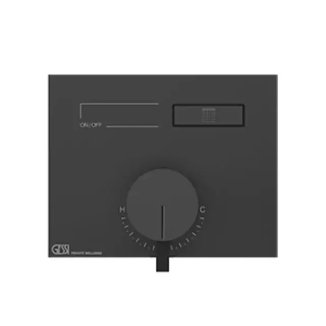 Gessi Hi-Fi Смеситель для душа встраиваемый, запорный вентиль, цвет: black metal brushed PVD 63061#707