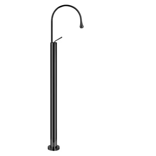 Gessi Goccia Смеситель для раковины напольный, внешняя часть, излив 28,5 см, цвет: matte black 33624#299