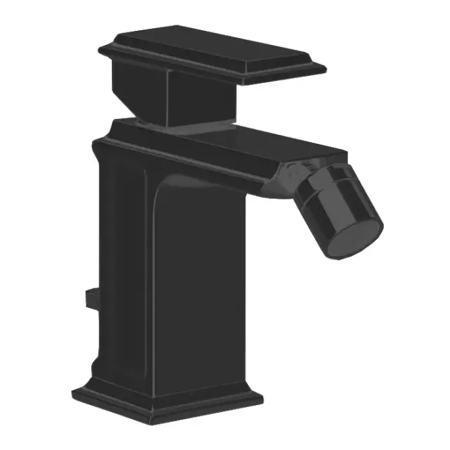 Gessi Eleganza Смеситель для биде, однорычажный, с донным клапаном, цвет: black metal PVD 46007#706