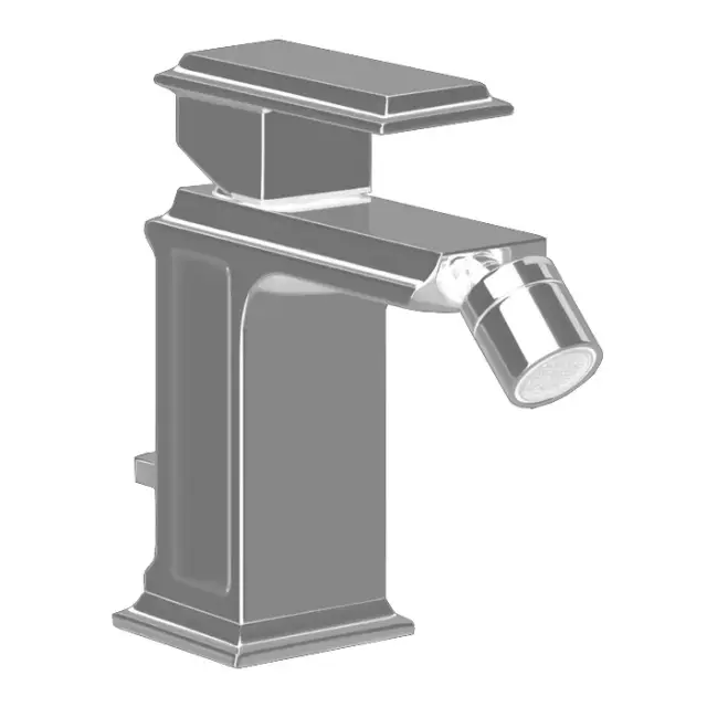 Gessi Eleganza Смеситель для биде, однорычажный, с донным клапаном, цвет: finox brushed nickel 46007#149