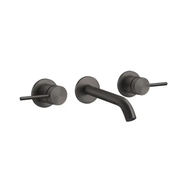 Gessi 316 Flessa Встраиваемый смеситель, излив 14,6-12,6 cм, цвет: brushed black metal pvd 54092#707