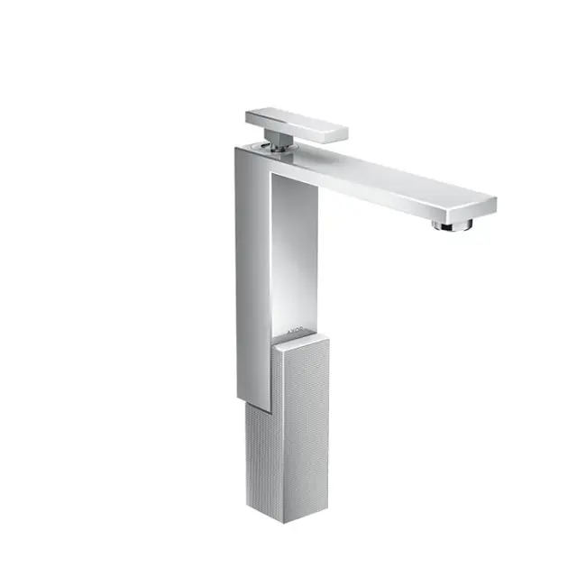 Axor Edge Смеситель для раковины однорычажный высокий с донным клапаном на 1 отверстие, цвет: хром 46031000