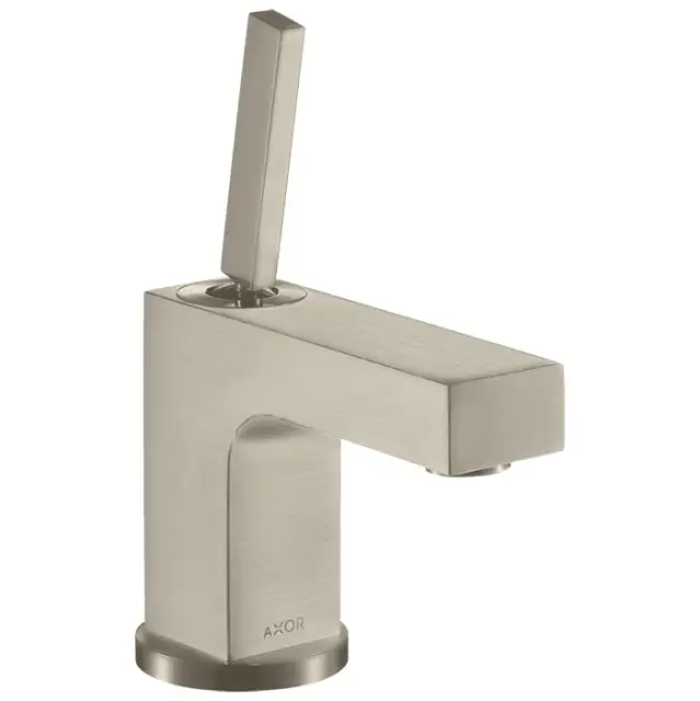 Axor Citterio Смеситель для раковины на 1 отверстие с донным клапаном, цвет: шлифованный никель 39015820