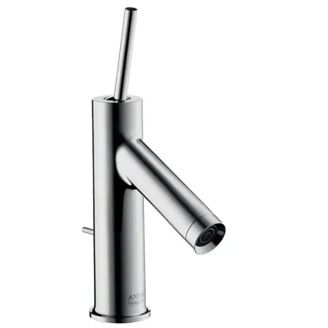 Axor Starck Смеситель для раковины однорычажный на 1 отверстие с донным клапаном, цвет: хром 10116000