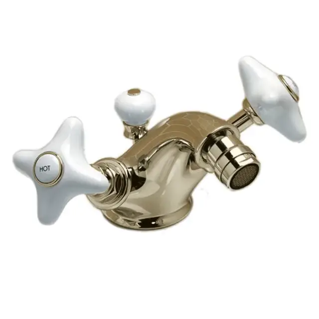 Devon&Devon White Rose Смеситель для биде на 1 отв, цвет золото UTWR720