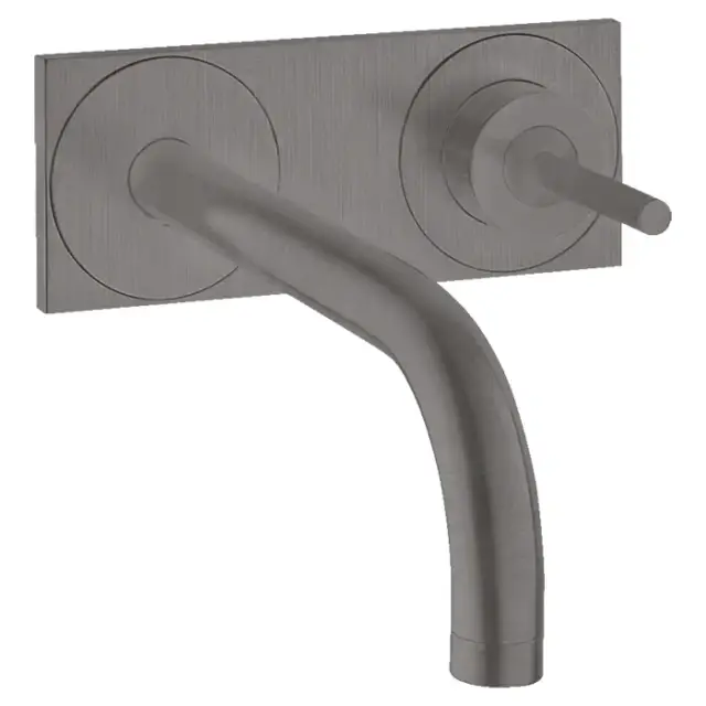 Axor Uno Смеситель для раковины встраиваемый внеш. часть, с дон. клап., цвет: шлифован. черный хром 38112340