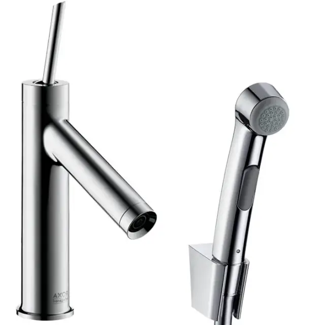 Axor Starck Смеситель для раковины однорычажный на 1 отверстие с донным клапаном, цвет: хром 10300000