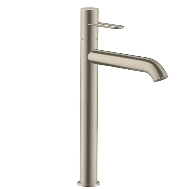 Axor Uno Смеситель для раковины высокий с донным клапаном на 1 отверстие, цвет: шлифованный никель 38034820