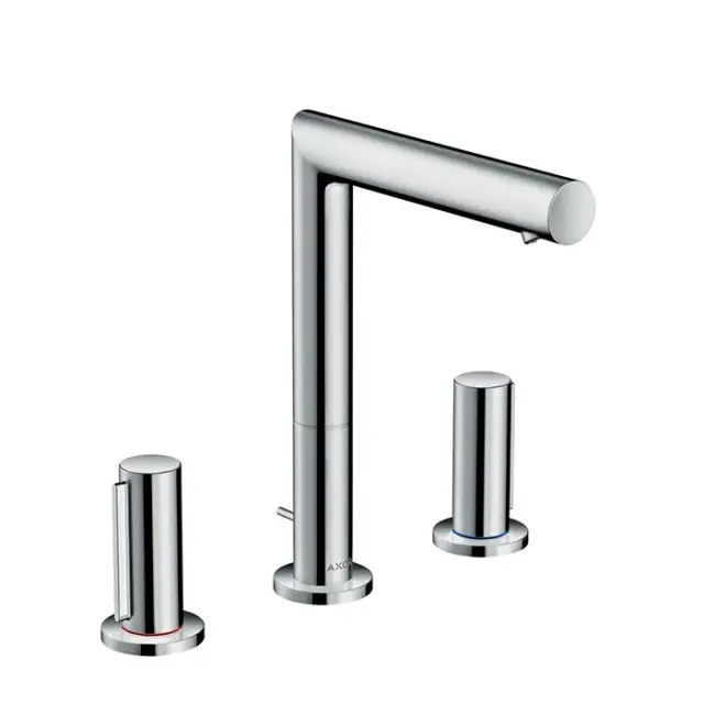 Axor Uno Смеситель для раковины двухвентильный на 3 отверстия с донным клапаном, цвет: хром 45133000