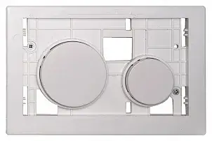 Tece Loop Кнопка смыва для унитаза, клавиши без панели с антибак. покрытием, пластик, цвет: белый 9240664