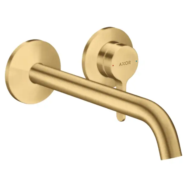 Axor One Смеситель для раковины встраиваемый внешняя часть, с дон. клап., цвет: шлифованное золото 48120250
