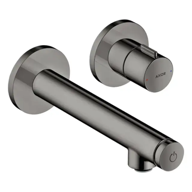 Axor Uno Смеситель для раковины встраиваемый внешняя часть, с д/к, цвет: полированный черный хром 45112330